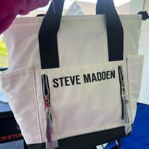 Steve Madden Black and White Tote Bag